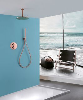 Душевая система ABBER Wasser Kreis AF8121RG розовое золото